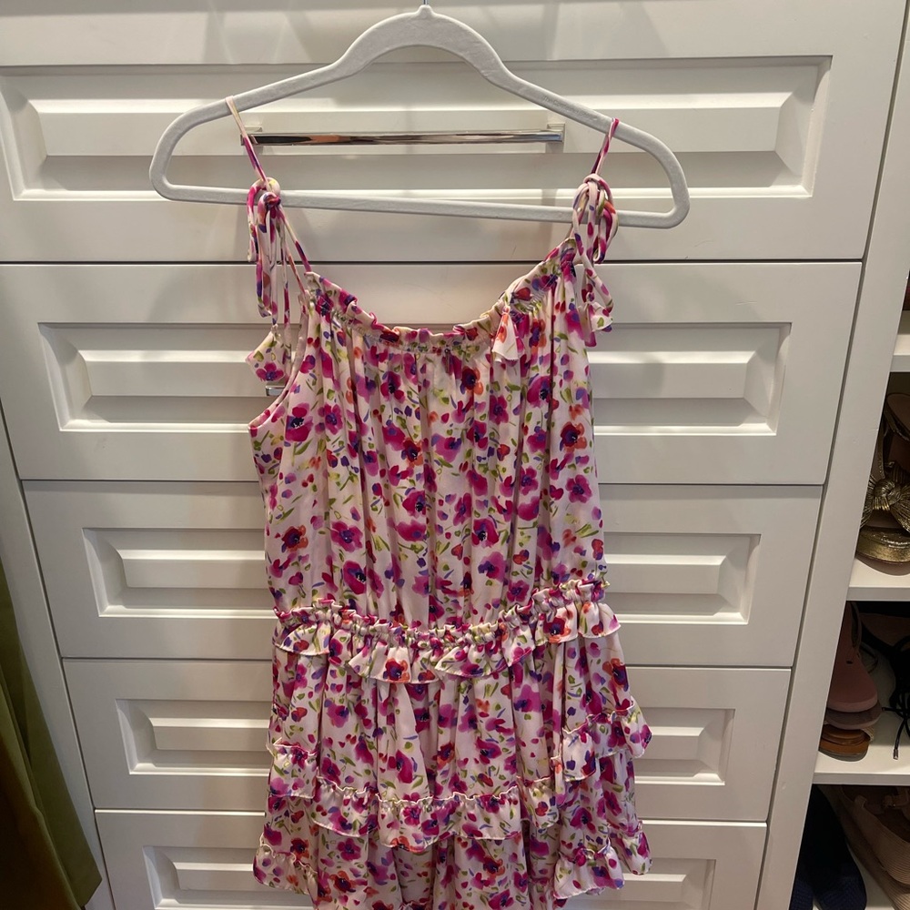 MISA Los Angeles Floral Ruffle Dress - Picture 2 of 3
